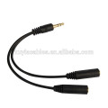 Schwarz 3.5mm Stereo Kopfhörer Y Splitter Adapter Kabel Audio Stereo Verlängerung Kopfhörer Kopfhörer Kabel